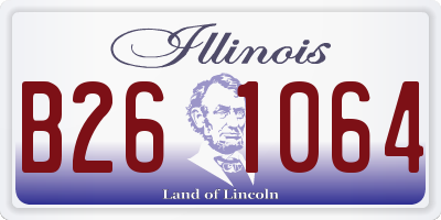 IL license plate B261064