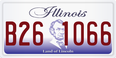 IL license plate B261066
