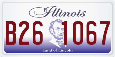 IL license plate B261067