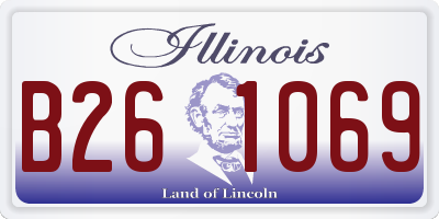 IL license plate B261069