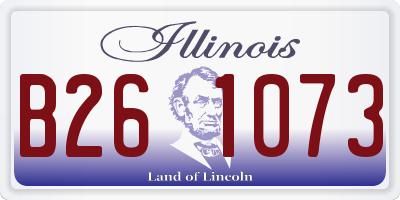IL license plate B261073