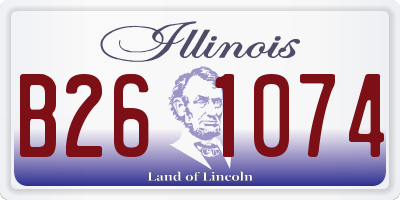 IL license plate B261074