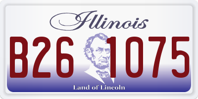 IL license plate B261075