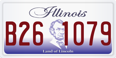 IL license plate B261079