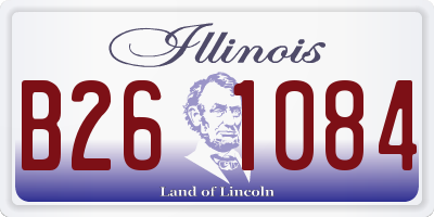 IL license plate B261084