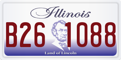 IL license plate B261088