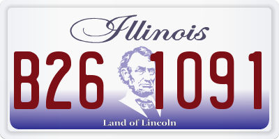 IL license plate B261091