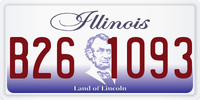 IL license plate B261093