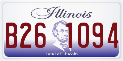 IL license plate B261094
