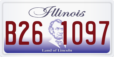 IL license plate B261097