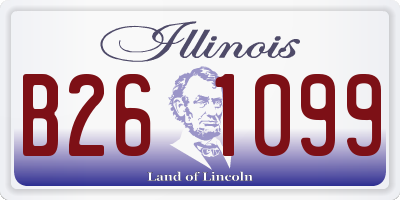 IL license plate B261099