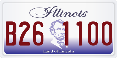 IL license plate B261100