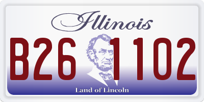 IL license plate B261102