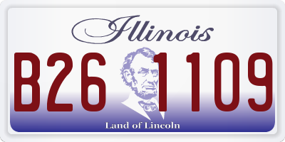 IL license plate B261109