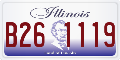 IL license plate B261119