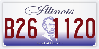 IL license plate B261120
