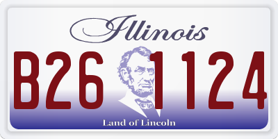 IL license plate B261124