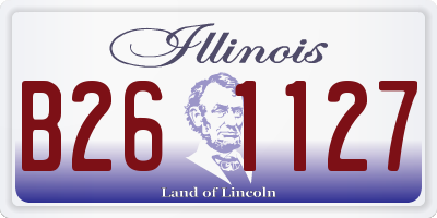IL license plate B261127