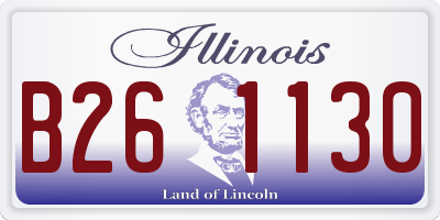 IL license plate B261130