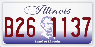 IL license plate B261137