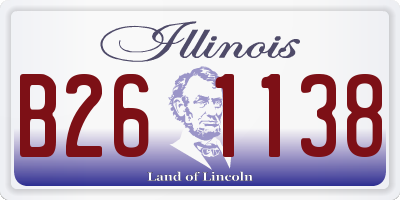 IL license plate B261138