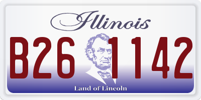 IL license plate B261142