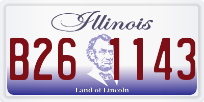 IL license plate B261143