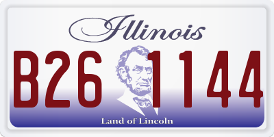 IL license plate B261144