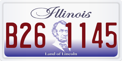 IL license plate B261145