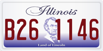 IL license plate B261146