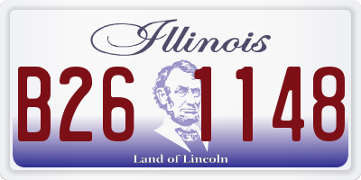 IL license plate B261148