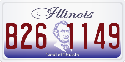 IL license plate B261149