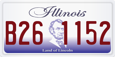 IL license plate B261152