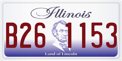 IL license plate B261153