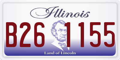 IL license plate B261155