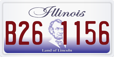 IL license plate B261156