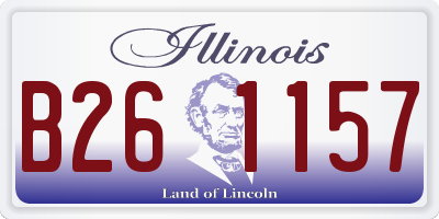 IL license plate B261157