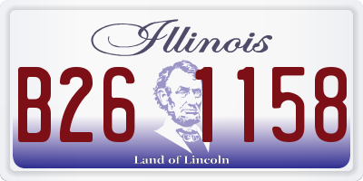 IL license plate B261158