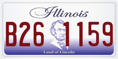 IL license plate B261159