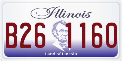 IL license plate B261160