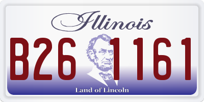 IL license plate B261161