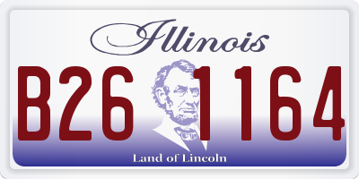 IL license plate B261164