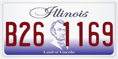 IL license plate B261169