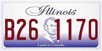 IL license plate B261170