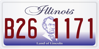 IL license plate B261171