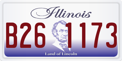 IL license plate B261173