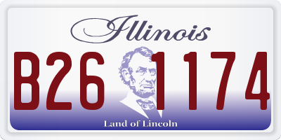 IL license plate B261174