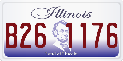 IL license plate B261176