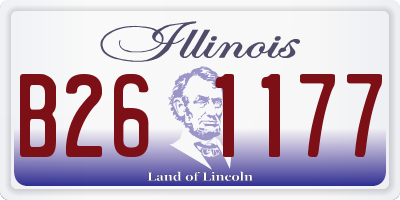 IL license plate B261177