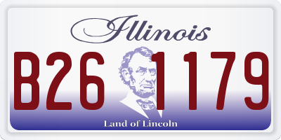 IL license plate B261179